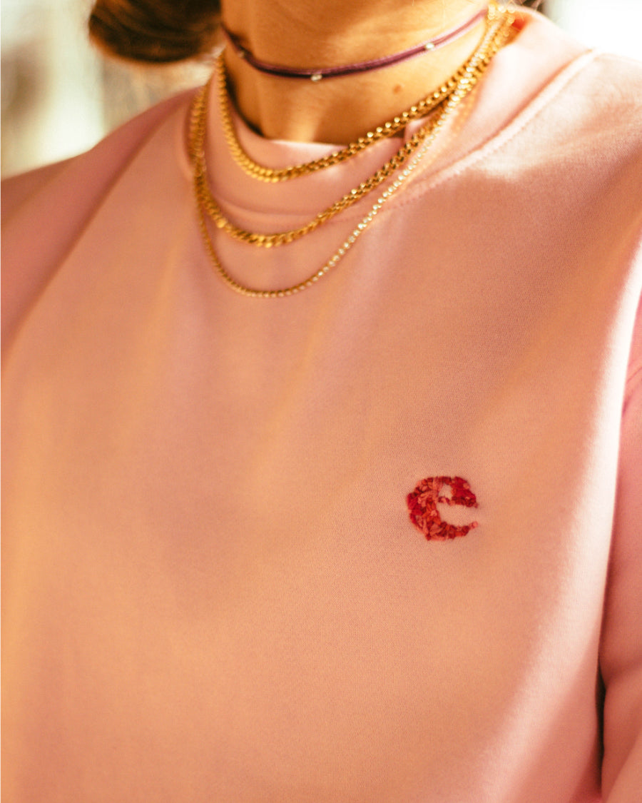 SUDADERA 1 INICIAL mini UNISEX